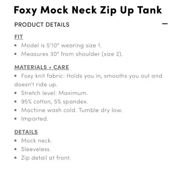 Torrid Size 2 Foxy Mock Neck Zip Up Tank NWT in color berry purple - Picture 3 of 9